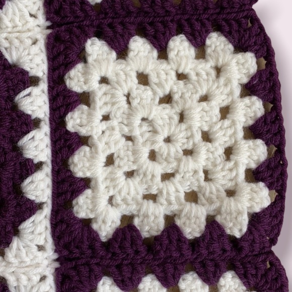 -3/$10- Handmade Crocheted Small Blanket - Picture 8 of 8